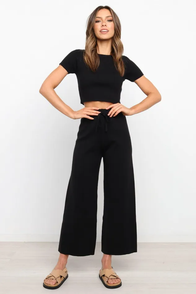 Women Matching Sets Petal and Pup Ayers Set Black