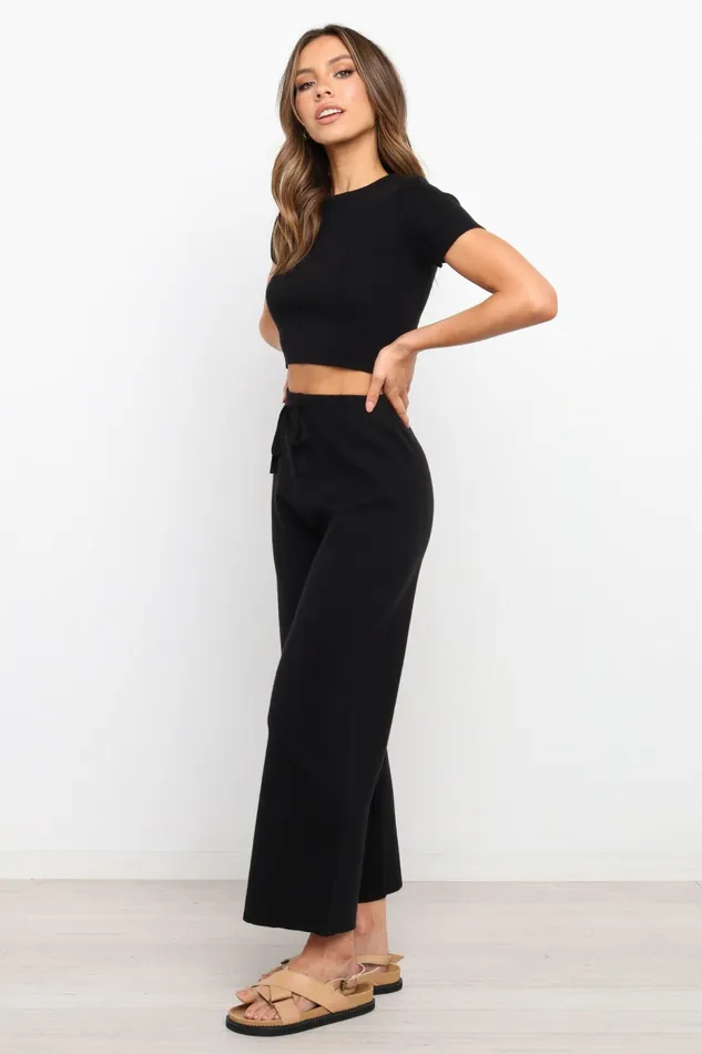 Women Matching Sets Petal and Pup Ayers Set Black