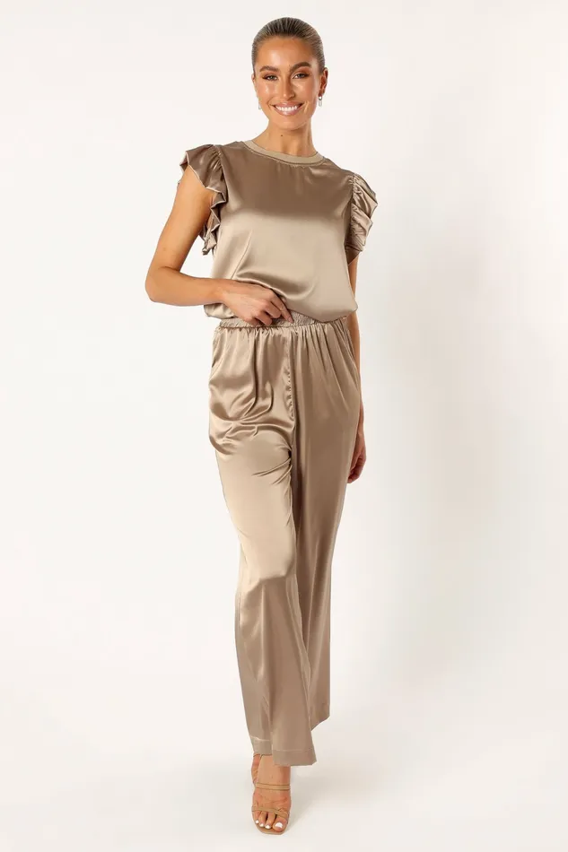 Women Matching Sets Petal and Pup Tillie Two Piece Pant Set Olive