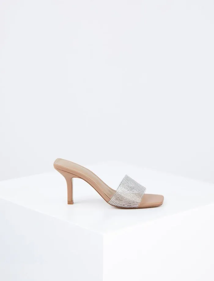 Women Maxari Mule Sandal Heel Cleartan BCBG Shoes Women Maxari Mule Sandal Heel Cleartan BCBG Shoes