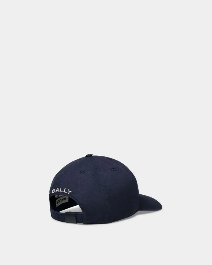 WomenMen Bally Gloves and Hats Baseball Hat In Navy Blue Cotton Blue WomenMen Bally Gloves and Hats Baseball Hat In Navy Blue Cotton Blue