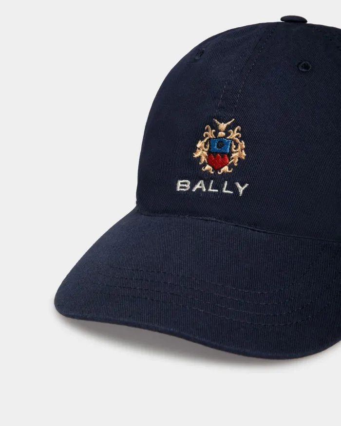 WomenMen Bally Gloves and Hats Baseball Hat In Navy Blue Cotton Blue WomenMen Bally Gloves and Hats Baseball Hat In Navy Blue Cotton Blue