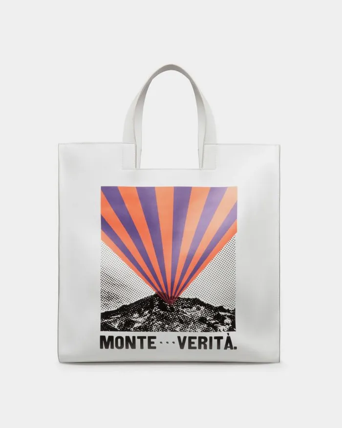 WomenMen Bally Tote Bags Easy Bally Tote In Monte Verit Print Leather Multicolor WomenMen Bally Tote Bags Easy Bally Tote In Monte Verit Print Leather Multicolor