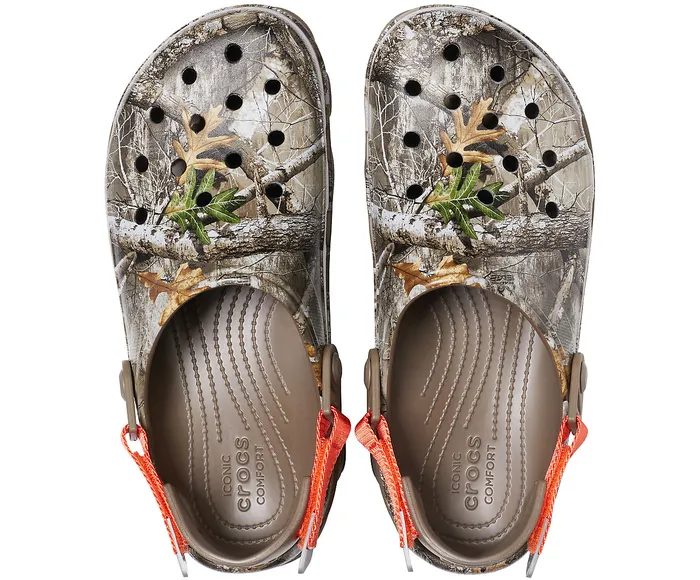 WomenMen Crocs Classic AllTerrain Realtree Edge Clog Walnut Clogs