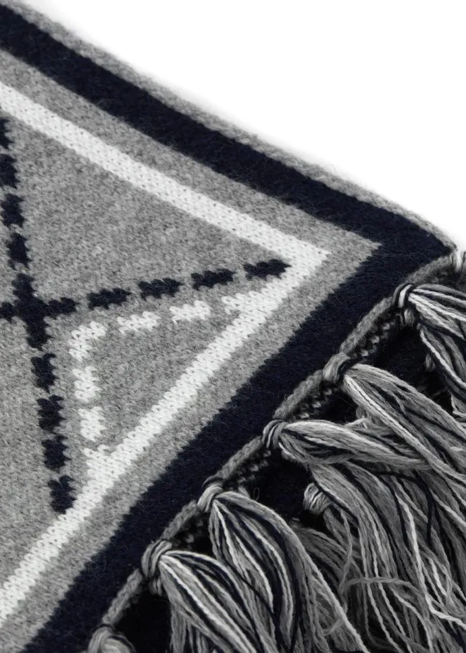 WomenMen Scarves Holland Cooper Monogram Scarf Grey Marl WomenMen Scarves Holland Cooper Monogram Scarf Grey Marl