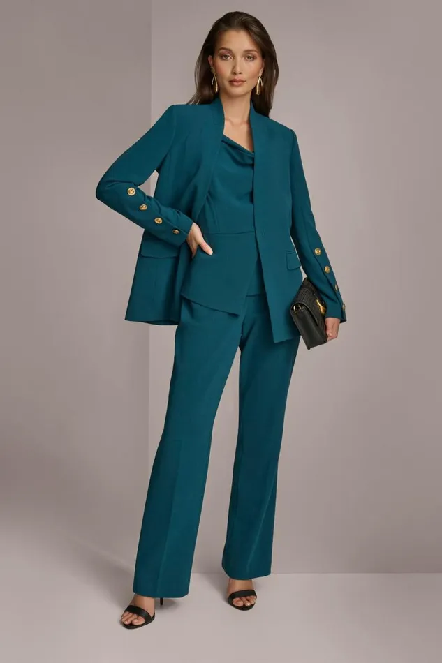 Women MIDRISE STRAIGHT LEG PANT Peacock Donna Karan New York Pants Women MIDRISE STRAIGHT LEG PANT Peacock Donna Karan New York Pants