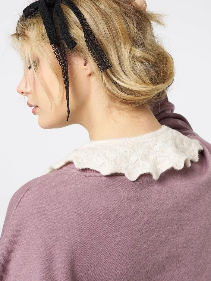 Women Minga London Shop All Soft Ballerina Patterned Frill Knitted Collar