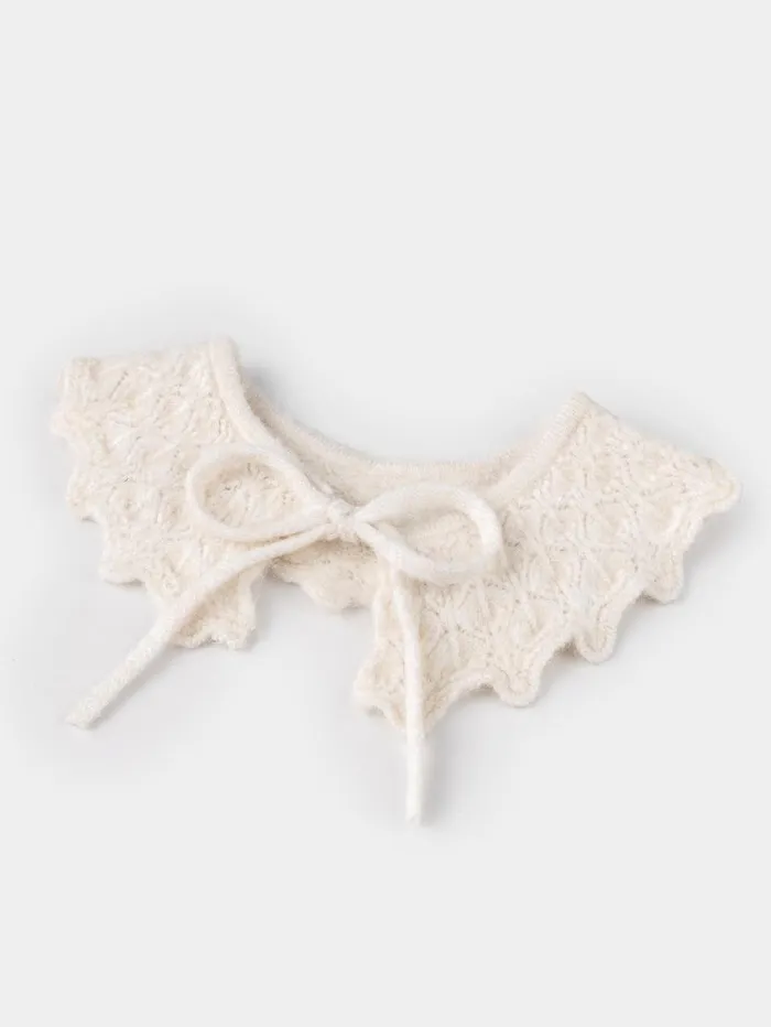 Women Minga London Shop All Soft Ballerina Patterned Frill Knitted Collar