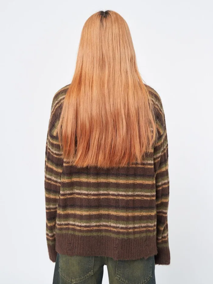 Women Minga London Sweaters and Hoodies Hazel Striped Chunky Knit Jumper