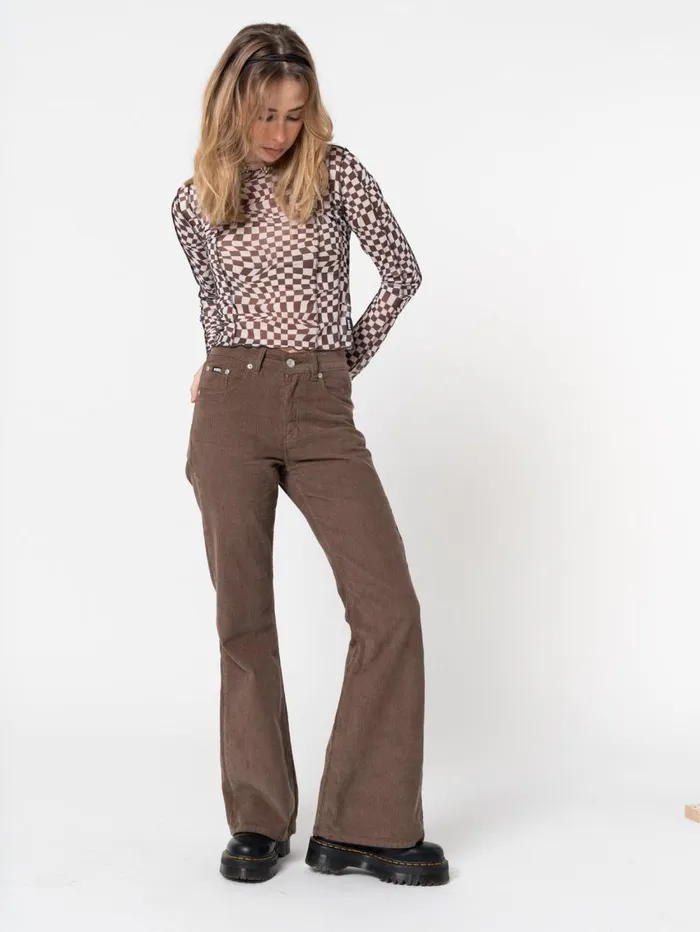 Women Minga London Tops and TShirts Distorted Check Mesh Top