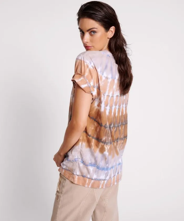 Women MIRAGE HAND TIE DYED ORGANIC UNISEX TEE One Teaspoon Basic Tees Women MIRAGE HAND TIE DYED ORGANIC UNISEX TEE One Teaspoon Basic Tees