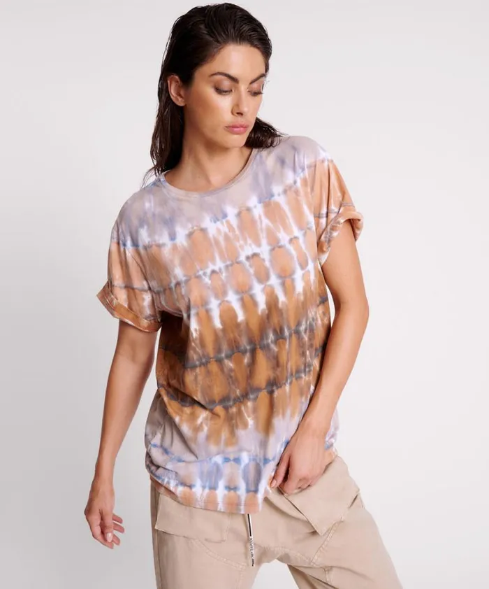 Women MIRAGE HAND TIE DYED ORGANIC UNISEX TEE One Teaspoon Basic Tees Women MIRAGE HAND TIE DYED ORGANIC UNISEX TEE One Teaspoon Basic Tees
