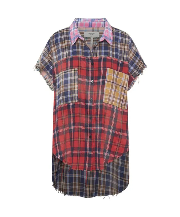Women MIXED FLANNEL CUT OFF DARIA SHIRT One Teaspoon Shirts Women MIXED FLANNEL CUT OFF DARIA SHIRT One Teaspoon Shirts