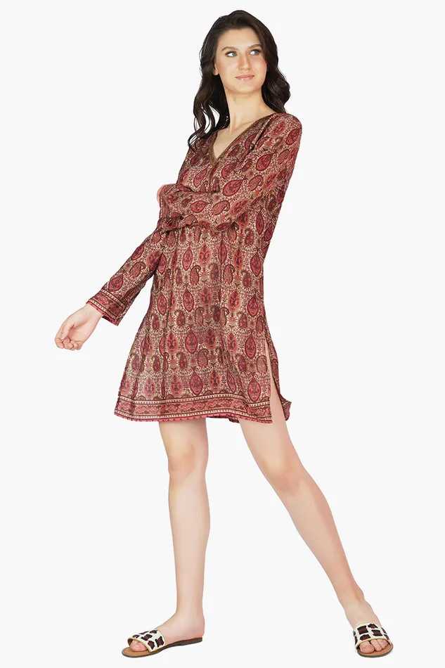 Women Myra Embellished Tunic Dresses America and Beyond Women Myra Embellished Tunic Dresses America and Beyond