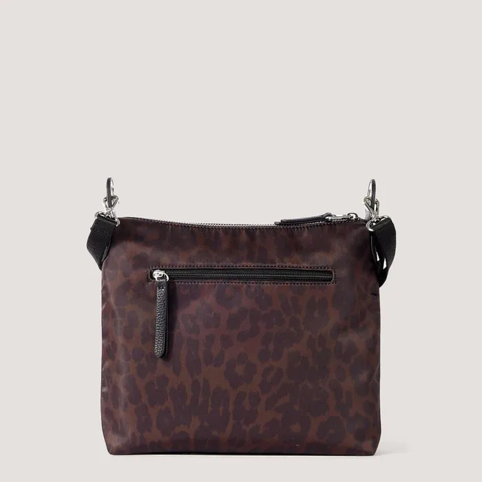 Women Nelly Crossbody Bag Leopard Print Nylon Fiorelli Crossbody Bags
