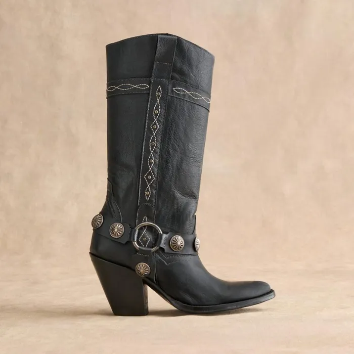 Women Nina Harness Boots Black Sundance Catalog Boots