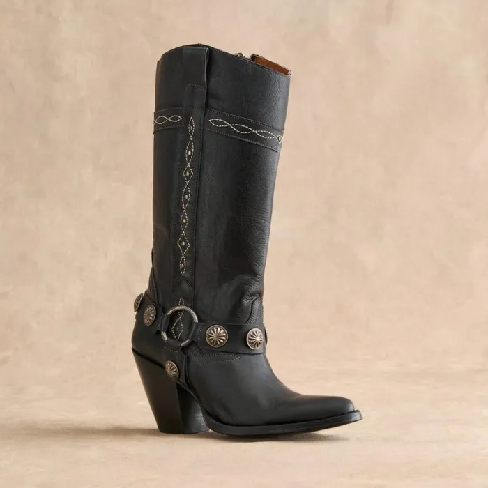 Women Nina Harness Boots Black Sundance Catalog Boots Women Nina Harness Boots Black Sundance Catalog Boots