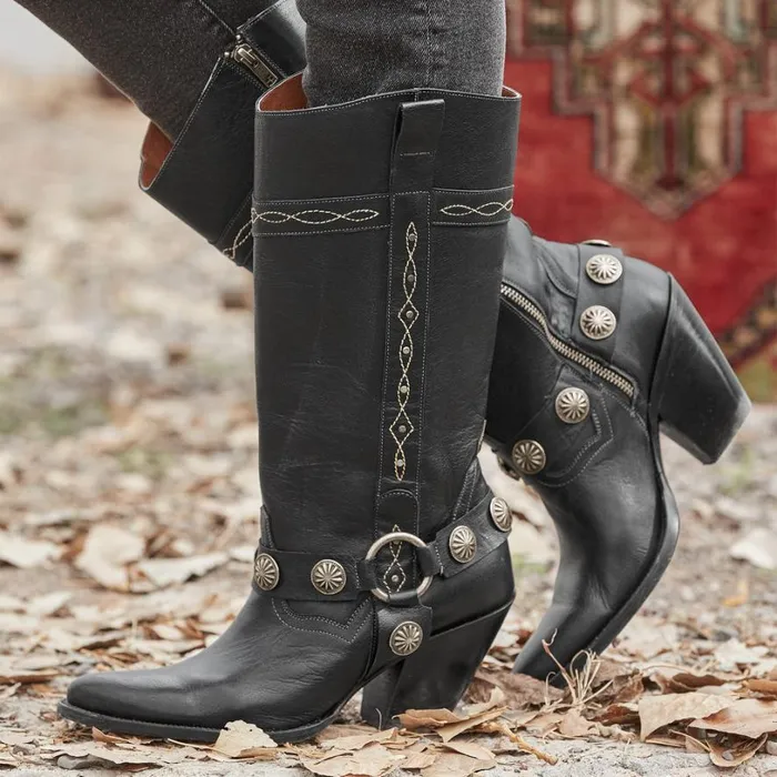 Women Nina Harness Boots Black Sundance Catalog Boots Women Nina Harness Boots Black Sundance Catalog Boots