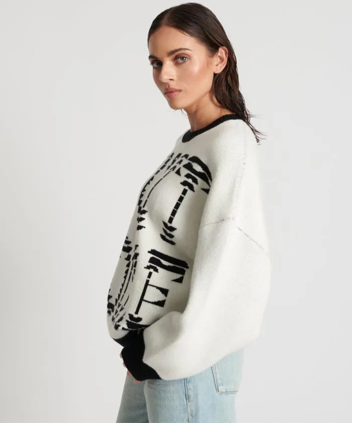 Women NUIT NOIRE BATWING SWEATER One Teaspoon Knitwear Women NUIT NOIRE BATWING SWEATER One Teaspoon Knitwear