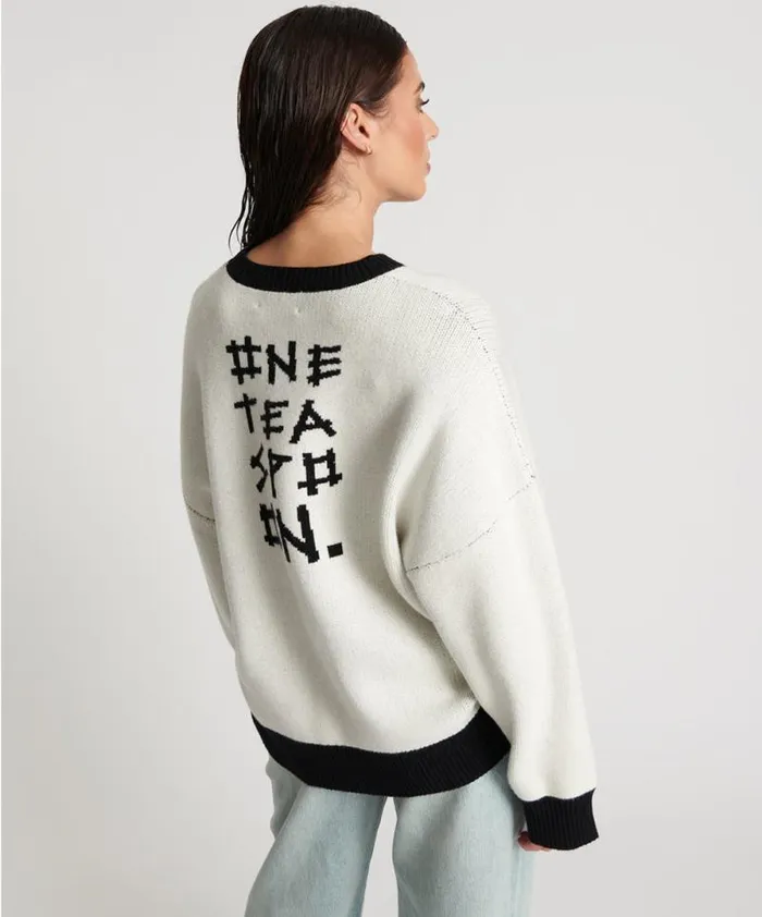 Women NUIT NOIRE BATWING SWEATER One Teaspoon Knitwear Women NUIT NOIRE BATWING SWEATER One Teaspoon Knitwear
