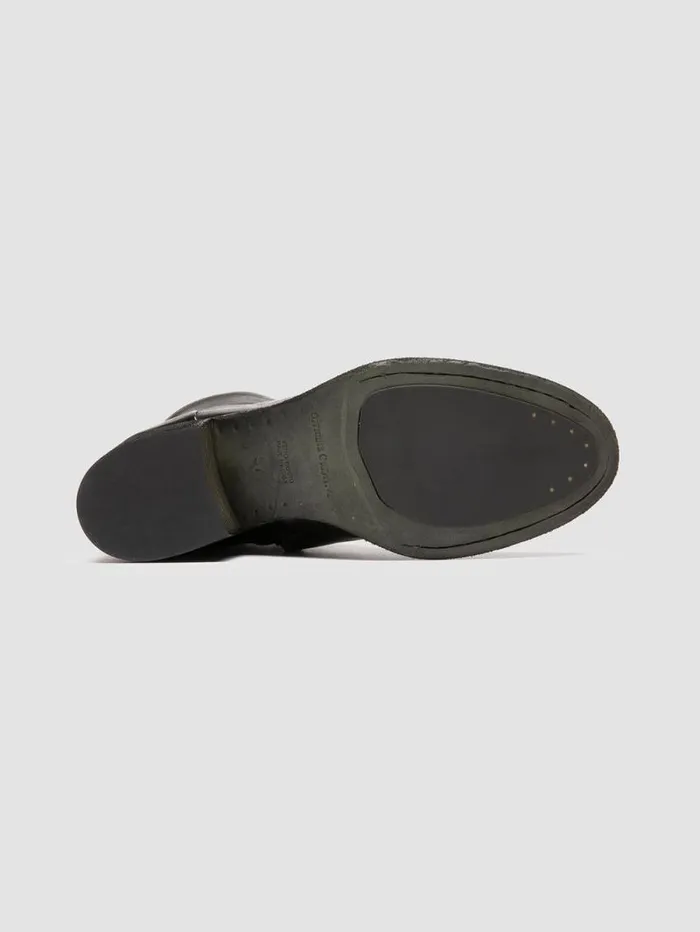 Women Officine Creative Footwear DENNER 107 Dark Green Leather Ankle Boots Women Officine Creative Footwear DENNER 107 Dark Green Leather Ankle Boots