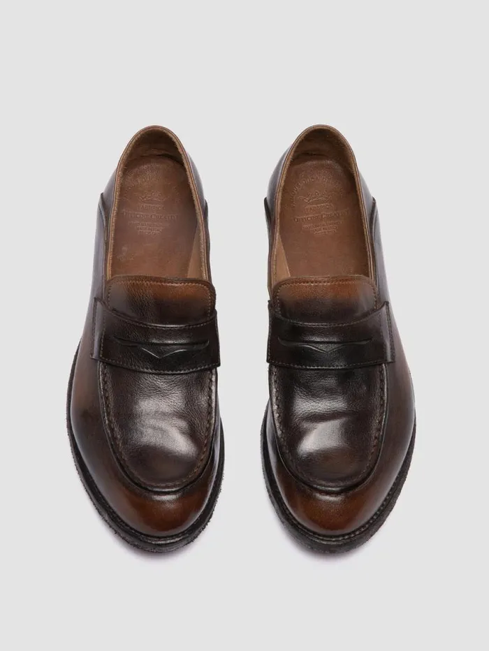 Women Officine Creative Footwear LEXIKON 140 Coffe Leather Penny Loafers Women Officine Creative Footwear LEXIKON 140 Coffe Leather Penny Loafers