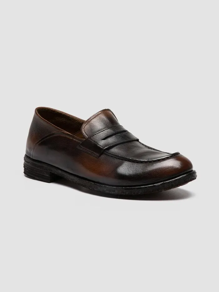 Women Officine Creative Footwear LEXIKON 140 Coffe Leather Penny Loafers Women Officine Creative Footwear LEXIKON 140 Coffe Leather Penny Loafers