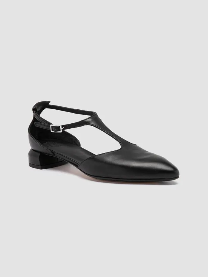 Women Officine Creative Footwear SAGE 103 Black Leather TBar Shoes Women Officine Creative Footwear SAGE 103 Black Leather TBar Shoes