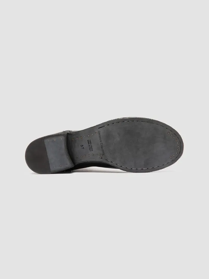 Women Officine Creative Footwear SHANTEL 004 Black Leather Zipped Boots Women Officine Creative Footwear SHANTEL 004 Black Leather Zipped Boots