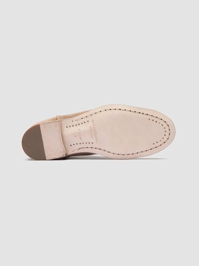 Women Officine Creative Footwear SOLITUDE 106 Beige Suede Zipped Boots Women Officine Creative Footwear SOLITUDE 106 Beige Suede Zipped Boots