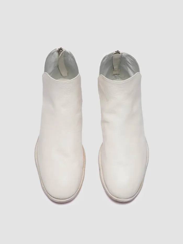 Women Officine Creative Footwear SOLITUDE 106 White Suede Zipped Boots
