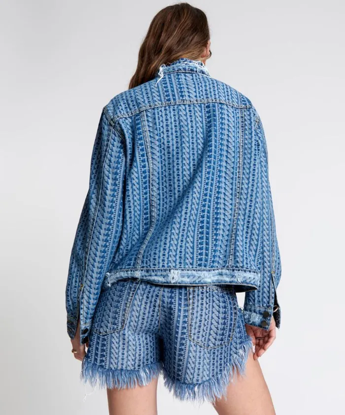Women ON REPEAT DENIM TRUCKER JACKET One Teaspoon Denim Jackets Women ON REPEAT DENIM TRUCKER JACKET One Teaspoon Denim Jackets