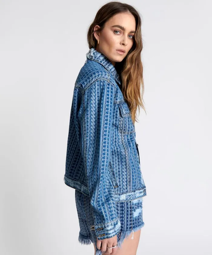 Women ON REPEAT DENIM TRUCKER JACKET One Teaspoon Denim Jackets Women ON REPEAT DENIM TRUCKER JACKET One Teaspoon Denim Jackets