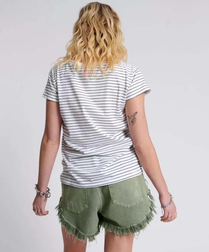 Women ONE TEASPOON SCOOP NECK BASIC TEE MULTI One Teaspoon Tees and Tanks Women ONE TEASPOON SCOOP NECK BASIC TEE MULTI One Teaspoon Tees and Tanks