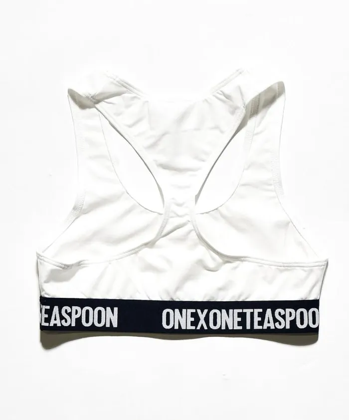 Women ONE X RUNNER CROP BRALETTE WHITE One Teaspoon Intimates Women ONE X RUNNER CROP BRALETTE WHITE One Teaspoon Intimates