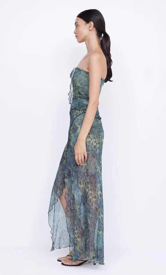 Women OPAL STRAPLESS MAXI DRESS 8211 NOUVEAU BLEUE Bec Bridge Wedding Guest