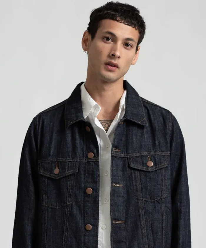 Women ORGANIC RAW BANDIT TRUCKER JACKET BLUE One Teaspoon Organic Tees Women ORGANIC RAW BANDIT TRUCKER JACKET BLUE One Teaspoon Organic Tees