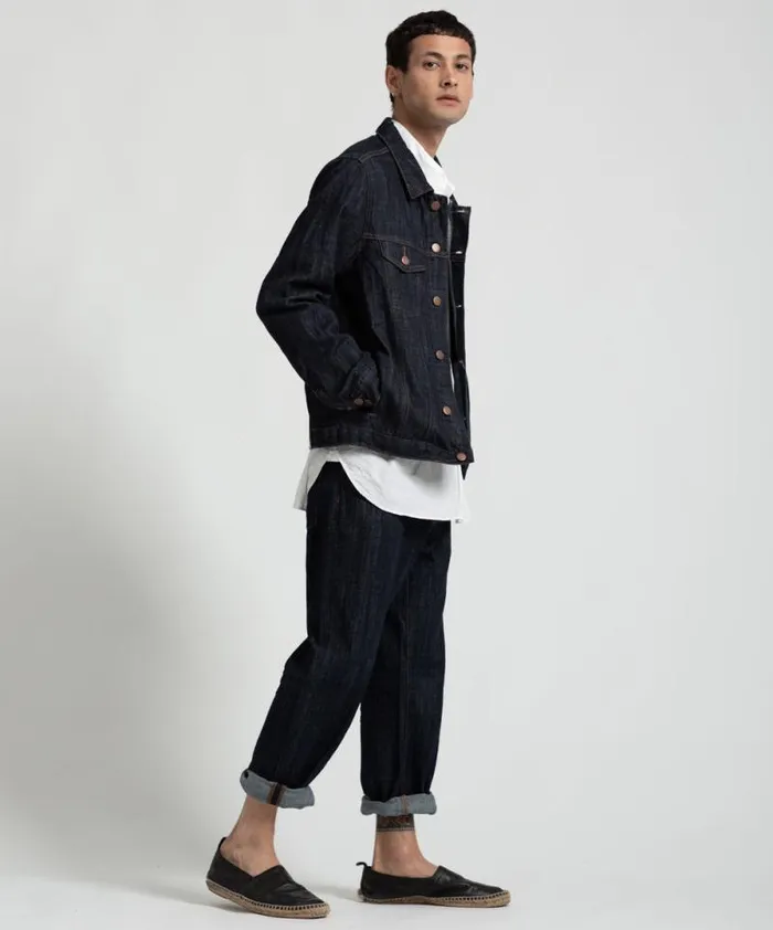 Women ORGANIC RAW BANDIT TRUCKER JACKET BLUE One Teaspoon Organic Tees Women ORGANIC RAW BANDIT TRUCKER JACKET BLUE One Teaspoon Organic Tees