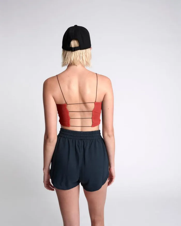 Women OTS STRING BACK BOXER CROP RED One Teaspoon Intimates Women OTS STRING BACK BOXER CROP RED One Teaspoon Intimates