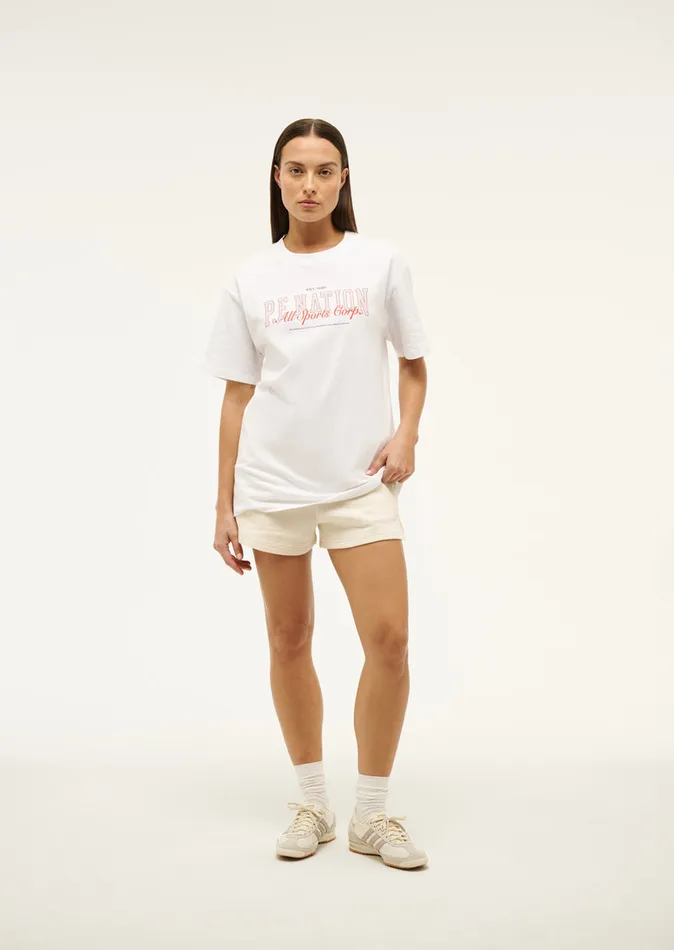 Women PE Nation FULL OUT TEE IN OPTIC WHITE Tees