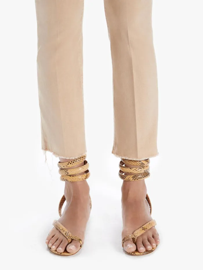 Women Pants Mother Denim The Insider Ankle Fray Khaki