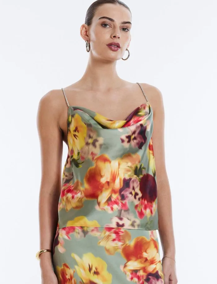 Women Paolina Cami Top Floral Daze BCBG Tops Women Paolina Cami Top Floral Daze BCBG Tops