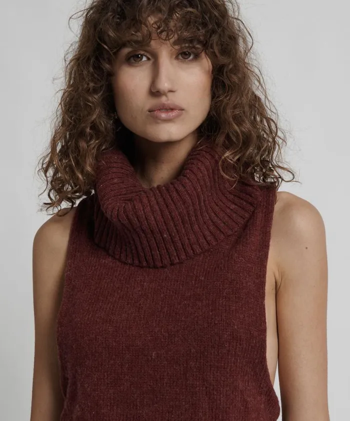 Women PARISIENNE ROLL NECK TOP One Teaspoon Tops Women PARISIENNE ROLL NECK TOP One Teaspoon Tops