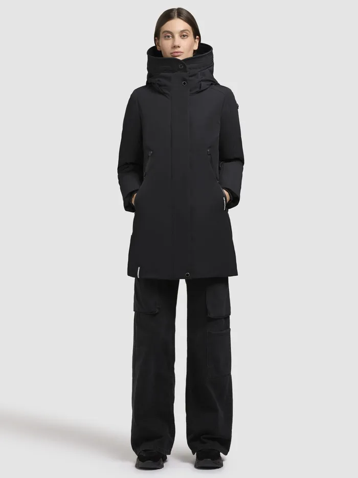 Women Parkas KHUJO Jacke VIONA5 Schwarz Schwarz