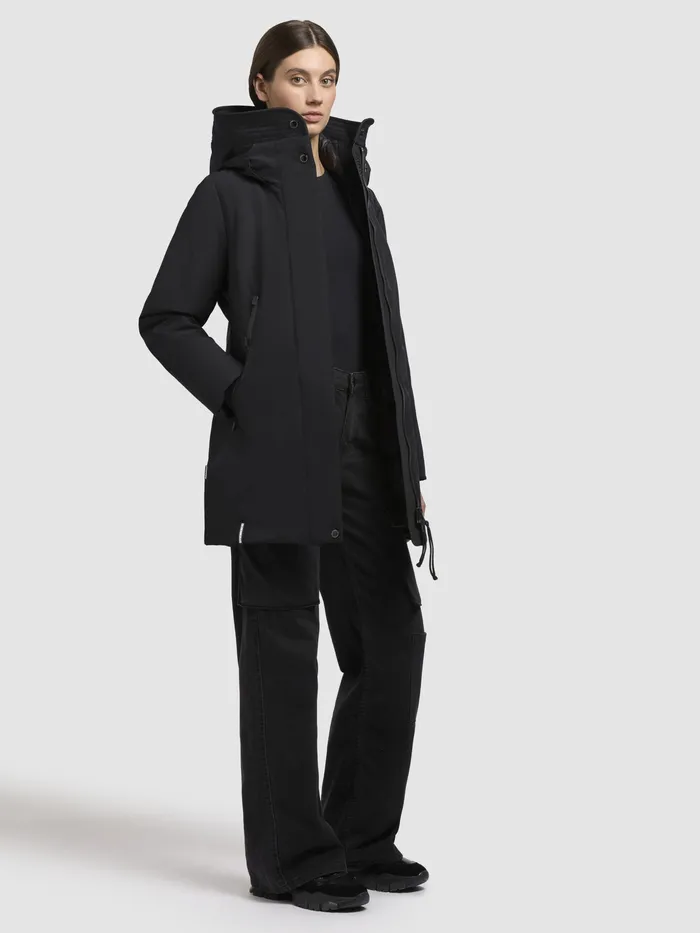 Women Parkas KHUJO Jacke VIONA5 Schwarz Schwarz