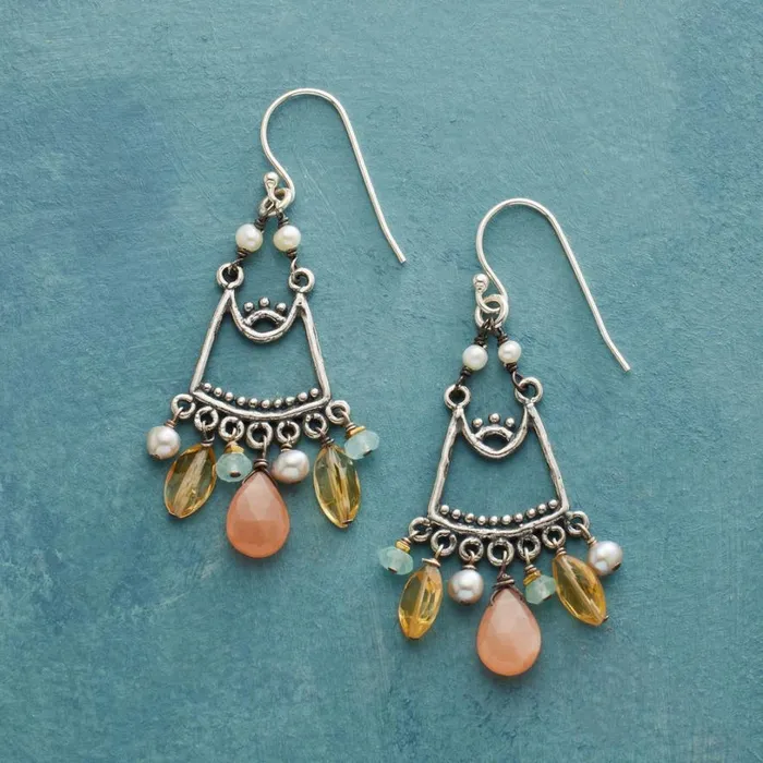Women Peachy Chandra Earrings Sundance Catalog Earrings