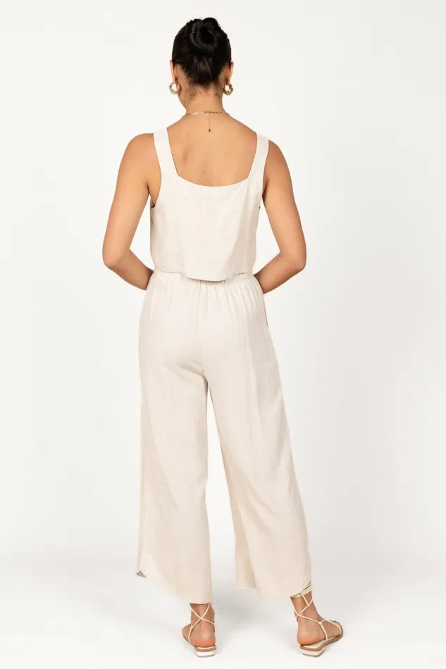 Women Petal and Pup Eleanor High Waisted Pants Beige Pants