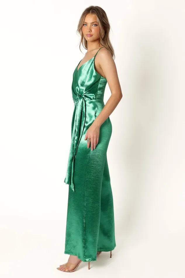 Women Petal and Pup Jessica Jumpsuit Emerald Jumpsuits and Rompers