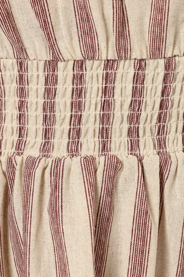 Women Petal and Pup Jimi Long Sleeve Maxi Dress Brown Stripe Winter Dresses
