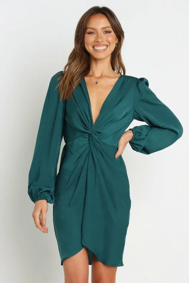 Women Petal and Pup Kataleya Dress Emerald Fall Dresses